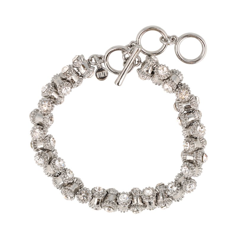 Barrel Bracelet - Rhodium