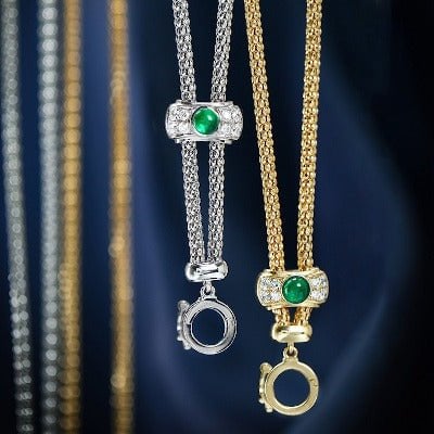 Collier vintage avec crochet rond