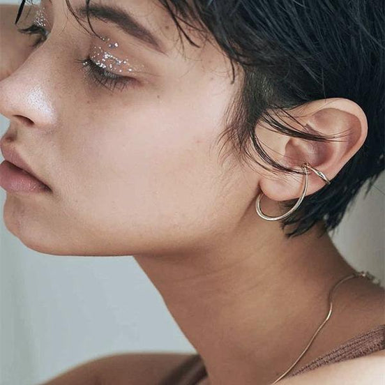 Manchette d'oreille unique de la gamme Silver Line – une pièce