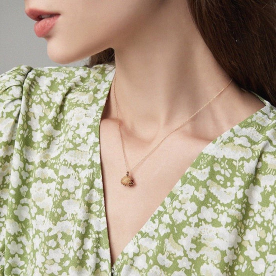 Collier hérisson doré