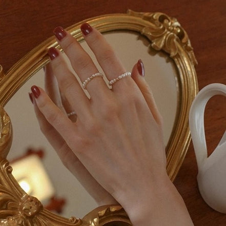 Freshwater pearl ring with 14K gold filling
