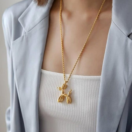 Balloon Pup Necklace