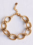 Elegantes Link-Armband aus Edelstahl mit offenen Gliedern